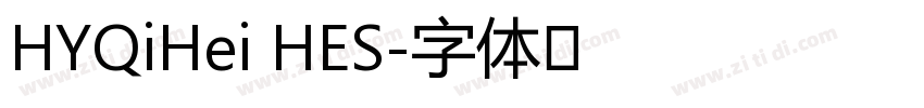 HYQiHei HES字体转换